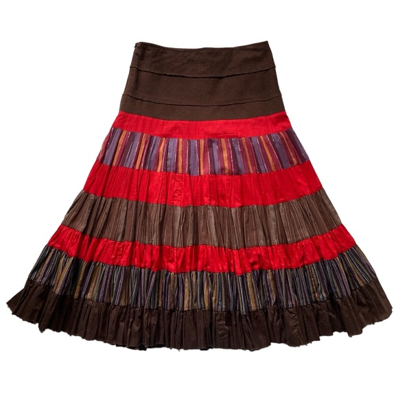Morgan de Toi Dresses & Skirts - Y2K French Tiered Mixed Pattern Peasant Skirt ♥️